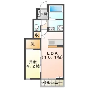 クラヴィエ【1階】の間取り