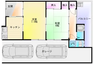 大阪府八尾市黒谷2【一戸建】の間取り