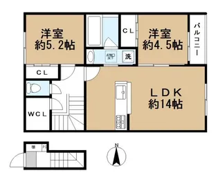 wan maison【2階】の間取り