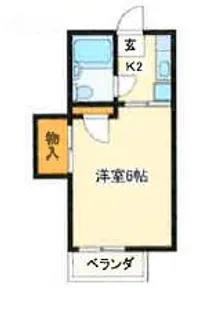 シャンティC【1階】の間取り