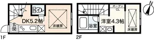 アルミロ己斐上【1階】の間取り