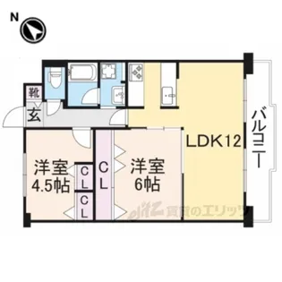 マイシティ伊丹壱番館【9階】の間取り