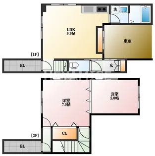 八幡山崎ビルの間取り