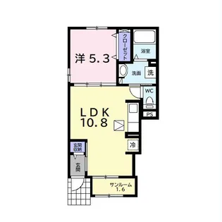 サンヴェール蔵波3【1階】の間取り