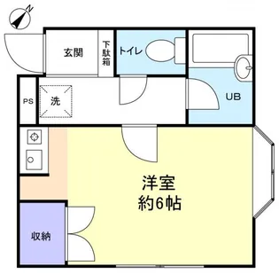 ロフティーフラワー2号館【1階】の間取り