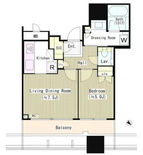 CAPITAL GATE PLACE ザ・タワー【9階】の間取り