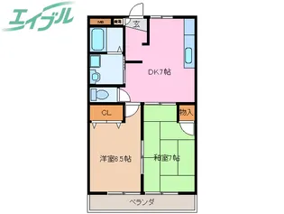 エクセレント山宝【2階】の間取り