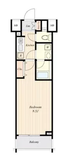 ブライズ方南町【3階】の間取り