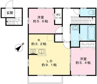 アリビオA【2階】の間取り