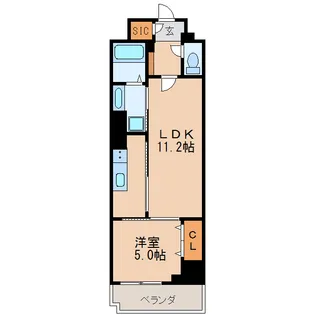 ロイジェント新栄II【7階】の間取り