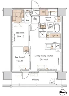東京都江東区木場6【マンション】の間取り