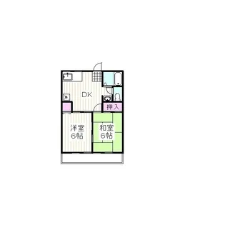 シティハイムぐみ沢K【2階】の間取り