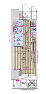 プレサンス九条グランデリーヴ【2階】の間取り