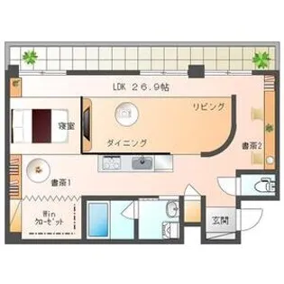 スペチアーレ420【7階】の間取り