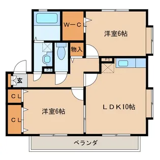 Floral garden Ushiku minami C棟【2階】の間取り