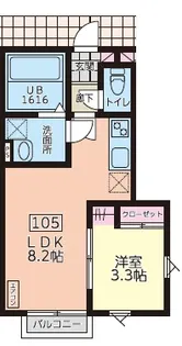 デュマンA【1階】の間取り