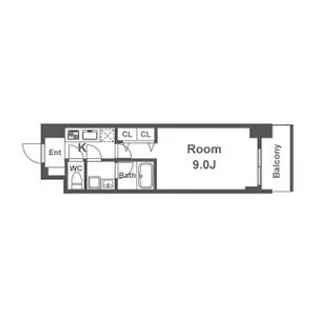 スプランディッド淀屋橋DUE【2階】の間取り