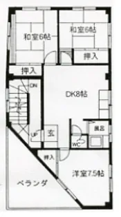 コーポハレルヤ【3階】の間取り