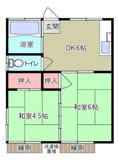 清和コーポ【1階】の間取り