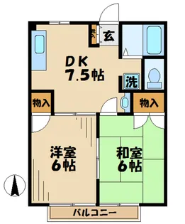 トラッド厚北【2階】の間取り