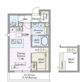 東京都杉並区阿佐谷南3【アパート】の間取り