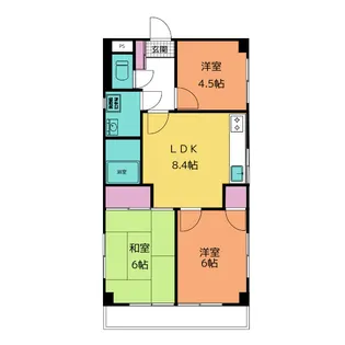 コーポ千桜【3階】の間取り