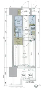 レジュールアッシュ京橋【10階】の間取り