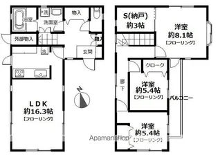 神奈川県横浜市鶴見区東寺尾1【一戸建】の間取り