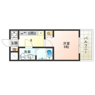 大阪府大阪市西区土佐堀2【マンション】の間取り