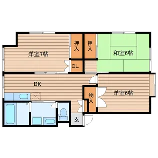メゾン貝ヶ森I【1階】の間取り