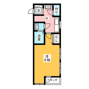 レジャンシック小石川【2階】の間取り