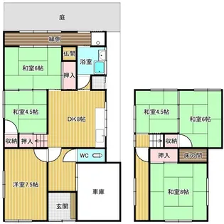 山口県宇部市浜町2【一戸建】の間取り