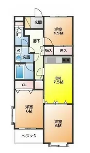 アゼリアコート【1階】の間取り