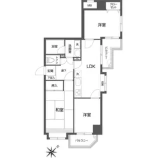 グリーンフィールド大山【9階】の間取り