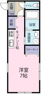 花ぽーとII【2階】の間取り