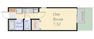 アネックス東谷山【1階】の間取り