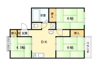 ガーデンハイツナカムラ【2階】の間取り