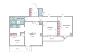 レジディア文京音羽【2階】の間取り