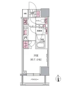 プレジリア東日本橋【4階】の間取り