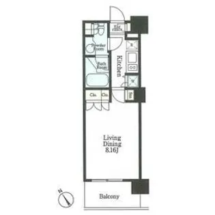 リージア新百合ヶ丘【8階】の間取り