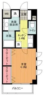 クアイエット【1階】の間取り