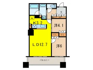ザ・千里タワー【24階】の間取り