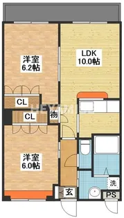 グランディール高来【2階】の間取り