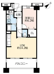URプラザシティ新所沢けやき通り第三【5階】の間取り