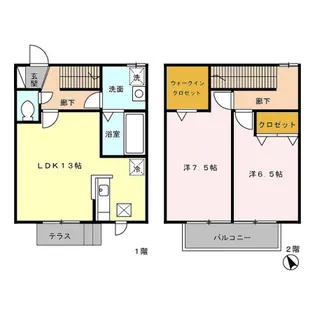 ツイン オークス コート South・Centerの間取り