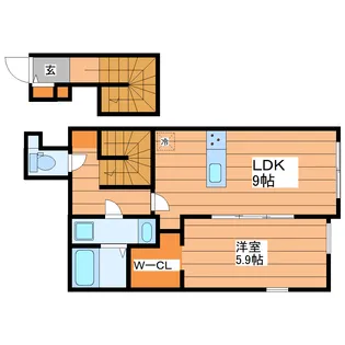 (仮称)向山3丁目計画【2階】の間取り