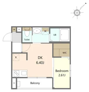 ガーデンパーク八本松アネックス【1階】の間取り