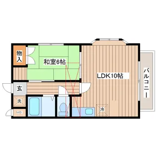 ハイネスK【2階】の間取り