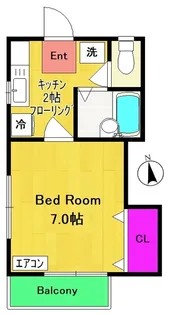 リベロハウス【2階】の間取り