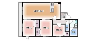 ジラソーレ雅【3階】の間取り